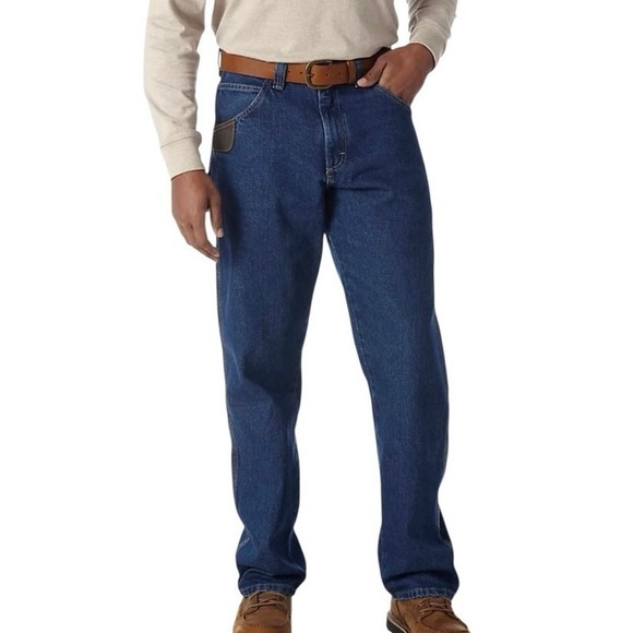Wrangler RIGGS Carpenter Jeans Room2Move Relaxed Fit Denim Men's 36 New - Picture 1 of 8